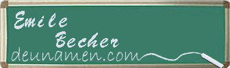 Emile Becher Visitenkarte